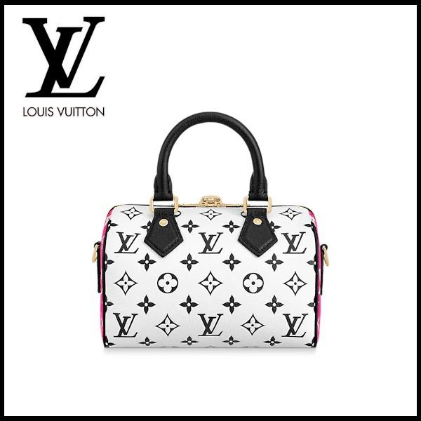 《可愛すぎ》ルイヴィトン スピーディバンドリエール 20 偽物 ショルダーバッグ 2色 M46118